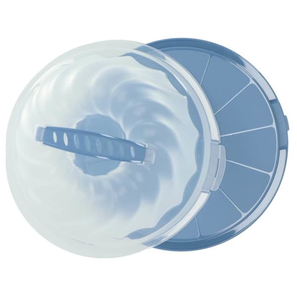 Rotho Gugelhupf Fresh Cake Box Turban Horizon Blue/Transparent