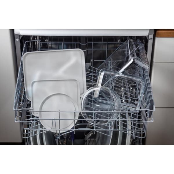 Pyrex Cook & Frys ugnsform i glas + lock 2,6L Transparent