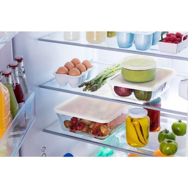 Pyrex Cook & Frys ugnsform i glas + lock 2,6L Transparent