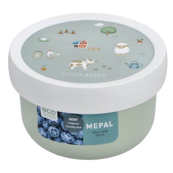 Mepal Campus Frugtkasse Little Dutch Farm 300 ml Grøn/Hvid