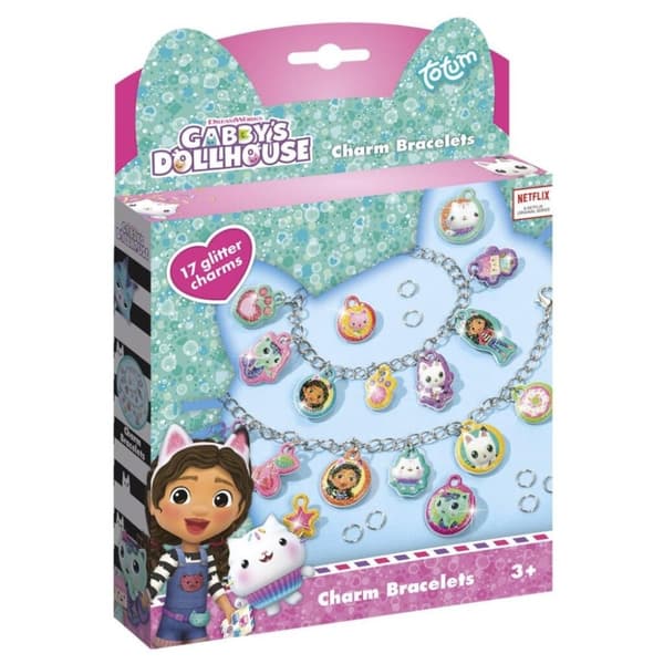 Gabby's Dollhouse Glitter Charm Armbånd