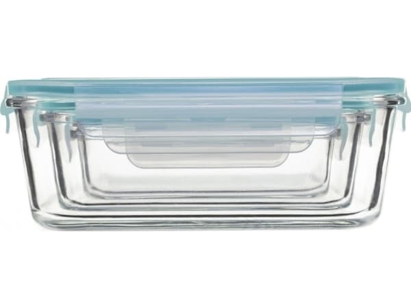 5fem matbehållare av glas