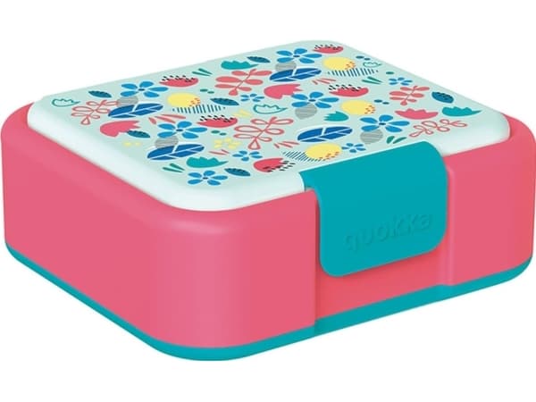 Quokka Quokka Twist Kids - matbeholder/matboks med dobbel vegg (blomster)