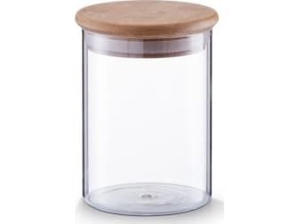 Zeller Zeller, Glasbehållare med bambulock, 750 ml