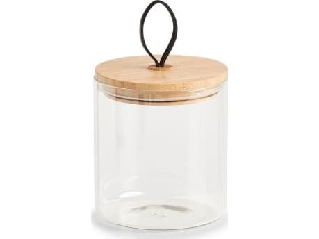 Zeller Oppbevaringsboks med bambuslokk, 1000 ml, 11,2x12,8 cm