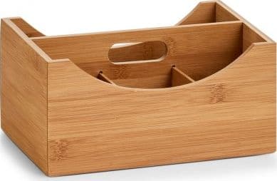 Zeller organisointikotelo kahvalla, bambu