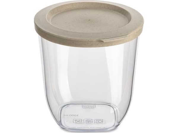 koziol 4061700, Universell Container, 1 l, Sand, Gjennomsiktig, Avtagbart lokk, Andre, 125 mm
