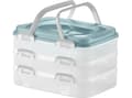 Miniatyrbilde 2 av 3: Dajar Tre-lags deigbeholder med lokk Dolce 40 x 30 x 24,3 cm DOMOTTI Fargeblanding