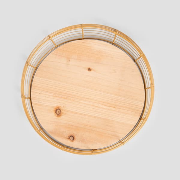 Kurv | SANDIA | stort guld | 33x13cm | 730849