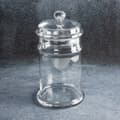Miniatyrbild 2 av 4: Dekorativ behållare KARLA 16x31 Eurofirany transparent glas med lock