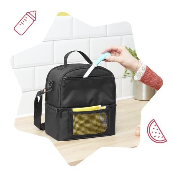 BADABULLE Isolerad Pick and Go Matväska med Flera Fickor
