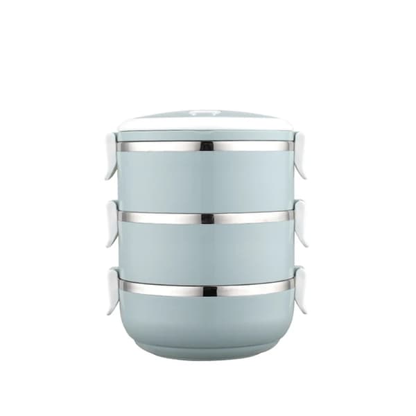 Rostfri termoslunchlåda, portabel design, mikrovågssäker, FH-3C
