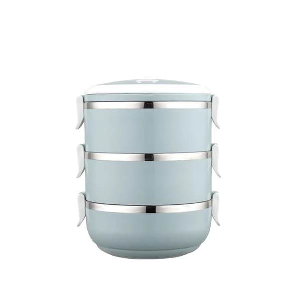 Rostfri termoslunchlåda, portabel design, mikrovågssäker, FH-3C