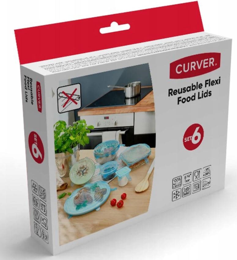 CURVER - SET MED 6 SILIKONSKÄLL