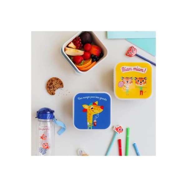 Snackbox - Draeger la carterie - LITTLE TIGRES - Flerfärgad - Barn - Naturliga fibrer