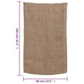 Miniatyrbilde 7 av 8: vidaXL Jutesekker 30 stk 60x105 cm 100% jute 220 gsm