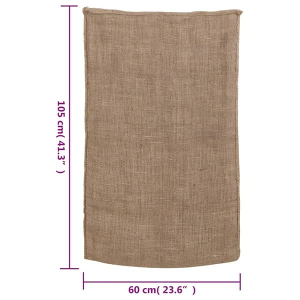vidaXL Jutesekker 10 stk 60x105 cm 100% jute 220 gsm