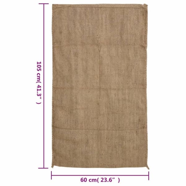 vidaXL Jutesäckar 30 st 60x105 cm 100% jute 340 gsm