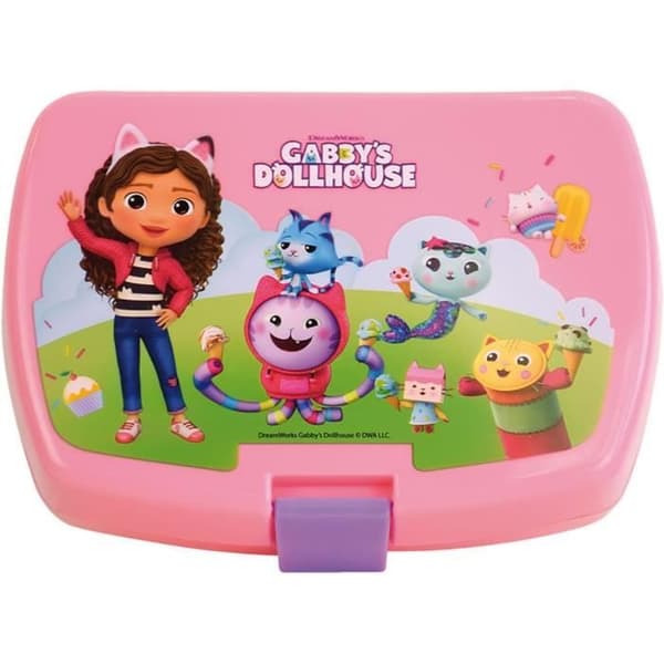 Snackbox - FUN HOUSE - Gabby och det magiska huset - H.6,5 x L.17 x D.13,5 cm - För barn - Tjej