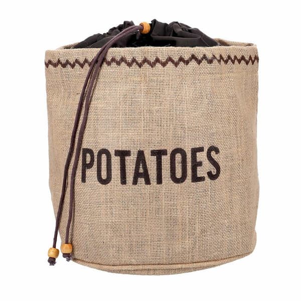 Kökspyssel - JVPS - KitchenCraft Natural Elements - Jutepotatispåse, brun, 25 x 25 x 24 cm