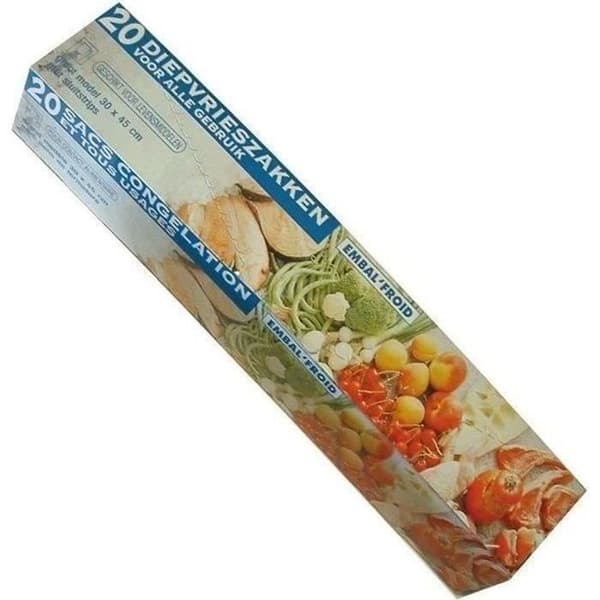 Fryspåsar - SCHWEITZER - 30x45 cm - 20-pack - Tjocklek 22 mikron - Kompatibel med frys
