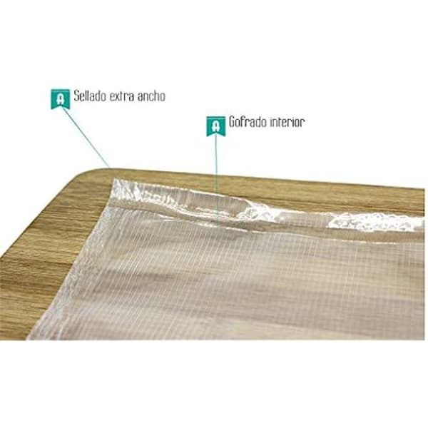 Vakuumrullar - ALFA - 28 cm x 6 m - Set om 2 - Förstärkt material - Mikrovågs- och fryskompatibel