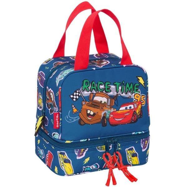 Sac Goûter - Bilar Racing - 20 CM - 1 fack - Dubbelhandtag - Blandet