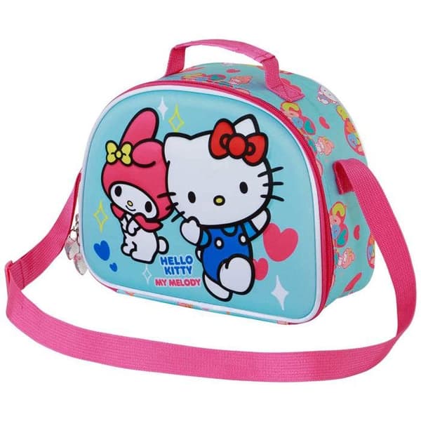 3D Fika Väska - Hello Kitty Vänskap - Blå - One Size