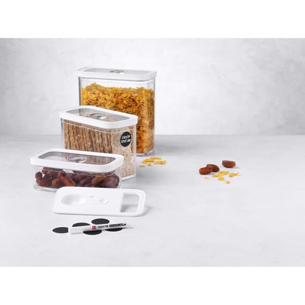 ZWILLING 1026082 Rektangulär behållare 5,4 l transparent, vit 5 st