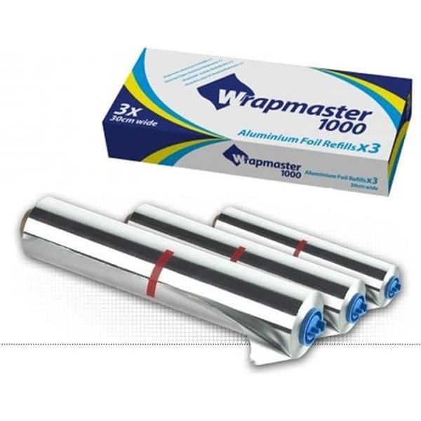 Aluminiumfolie 30m x 300mm - Wrapmaster - Box med 3 st