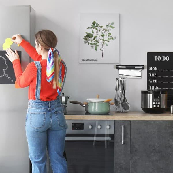 Relaxdays Distributör för livsmedelsfilm, set om 2, för aluminiumfolie och cellofan, visningsfönster, svart