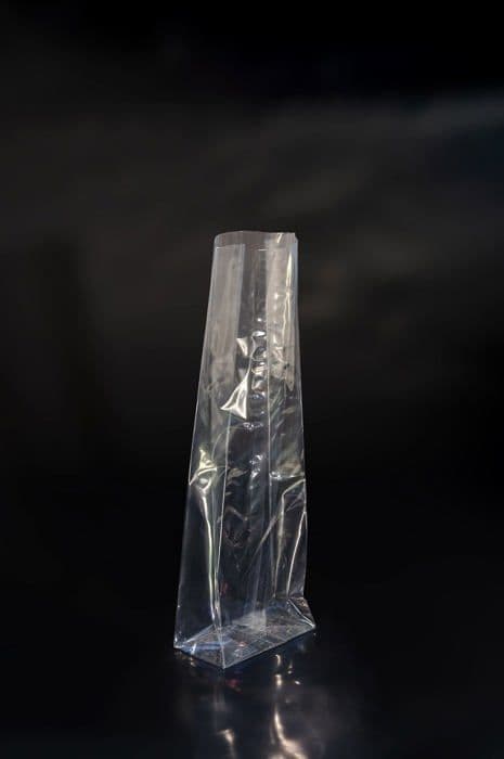 Italpak matpåsset med 50 transparenta kuvert, botten för mat, påsar med bas, 9+5 x 24 cm,