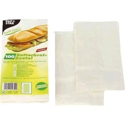 Papstar 14310 vit matförpackningspåse