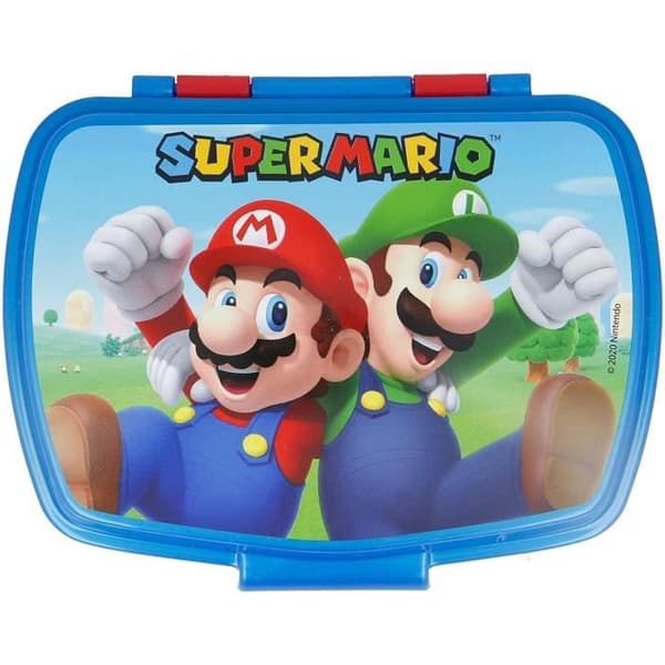 Rektangulär lunchhållare - Stor - Super Mario - Hållbar - 100% Original - Blandad
