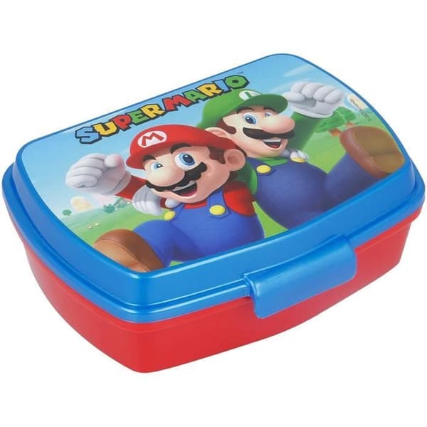 Rektangulär lunchhållare - Stor - Super Mario - Hållbar - 100% Original - Blandad
