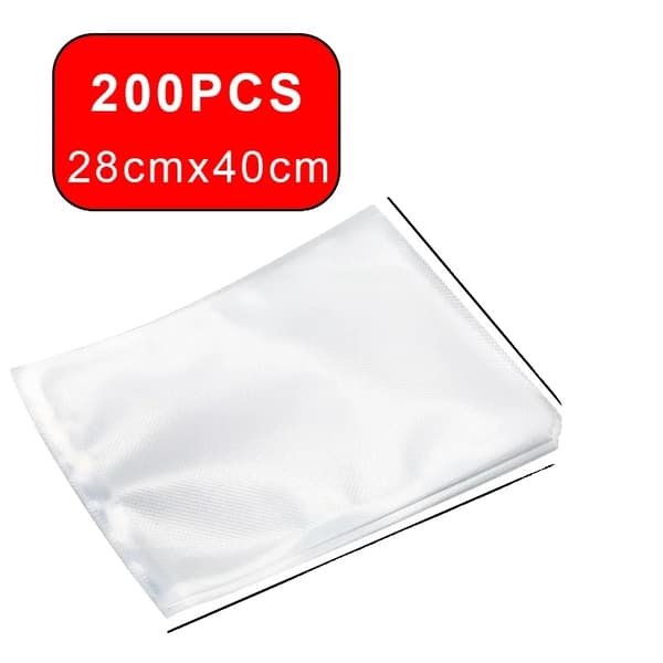 Vakuumförpackningspåsar, miljövänligt material, flera storleksalternativ,4