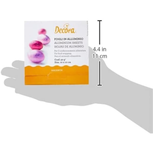 Decora Feuille DALUMINIUM Magenta 50 G 10 X 10 CM, Annat - 0796210
