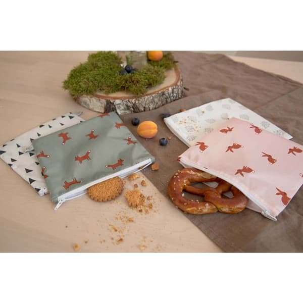 Mängd av 2 snäcksäckar Little Forest Kanin - LASSIG