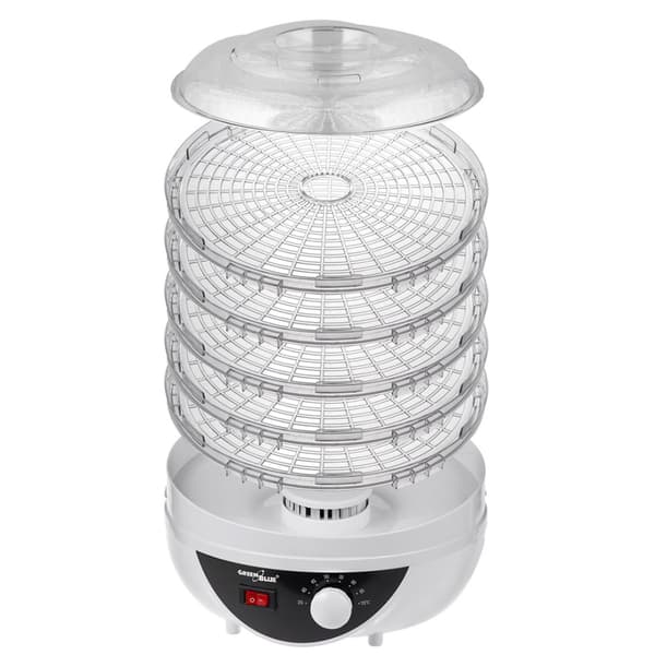 GreenBlue sienien, vihannesten ja hedelmien kuivausrumpu, 250 W teho, erittäin hiljainen, 5 seulaa, GB195
