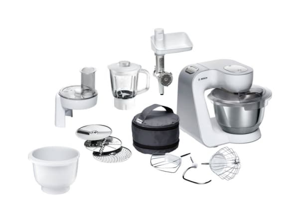 Bosch MUM5824C matberedare 1000 W 3,9 l Silver, Vit