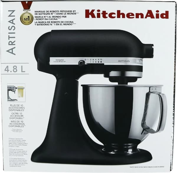 KitchenAid Artisan 5KSM175PSEBK - Köksmaskin - 300 W - gjutjärnssvart