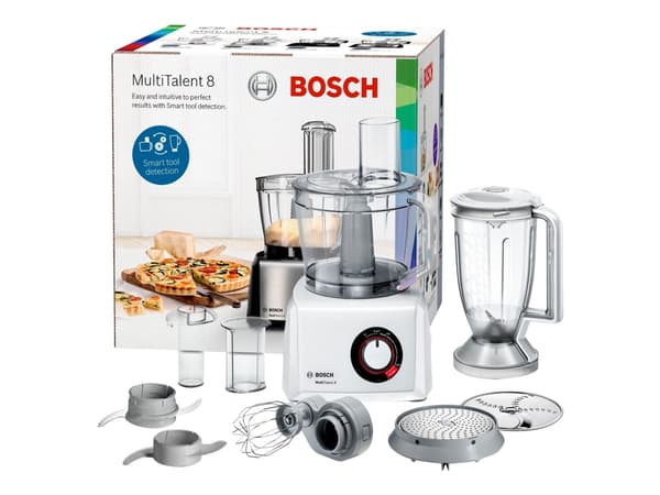 Bosch MC812W501, 3,9 L, Valkoinen, Rotaatio, Vaivaus, Sekoitus, Pilkkominen, Leikkuu, Sekoitus, Pyree, 1,5 L, CE, EAC, VDE