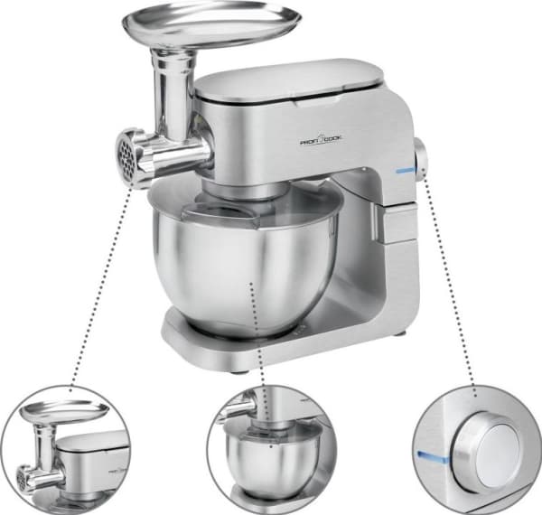 ProfiCook PC-KM 1151 - Köksmaskin - 1300 W - rostfritt stål