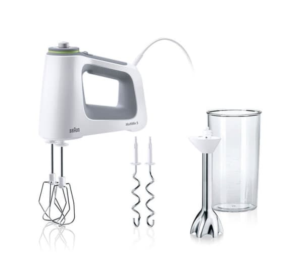 Braun MultiMix 5 HM 5107 WH - Handmixer - 750 W - vit / grå