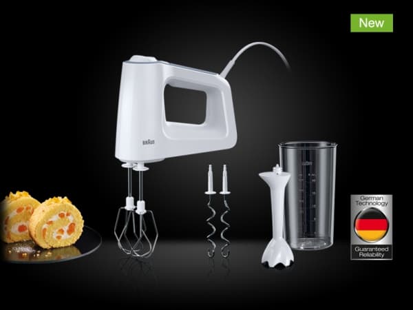 Braun MultiMix 3 HM 3105 WH - Håndmikser - 500 W - hvit