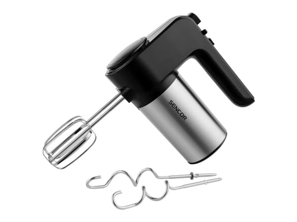 Sencor SHM 5207SS, Käsisekoitin, Musta, Ruostumaton teräs, Vaivaus, Sekoitus, 1,2 m, 400 W, 220-240 V