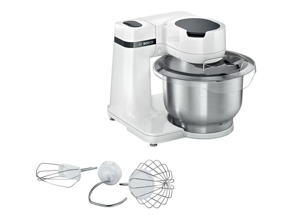 Bosch Serie 2 MUM, 3,8 L, Valkoinen, Painikkeet, 2,4 kg, 1,7 kg, 1,1 m