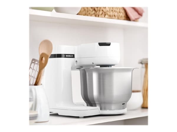 Bosch Serie 2 MUM, 3,8 L, Valkoinen, Painikkeet, 2,4 kg, 1,7 kg, 1,1 m