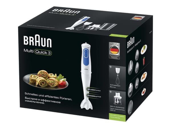 Braun Multiquick 3 MQ 3025 Omelette - Håndmikser - 700 W - hvit/blå
