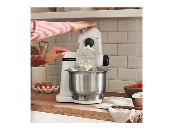 Bosch Serie 2 MUM, 3,8 L, Valkoinen, Painikkeet, 2,4 kg, 1,7 kg, 1,1 m